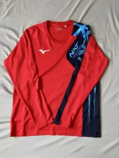 Mizuno NXT 長袖シャツ 赤/青　2XL