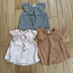 petit main シャツ・ブラウス 3点セット 80美品