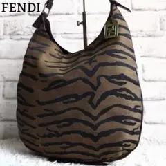 Fendi フェンディ ゼブラ柄 セミショルダーバッグ アクセサリーポーチ 