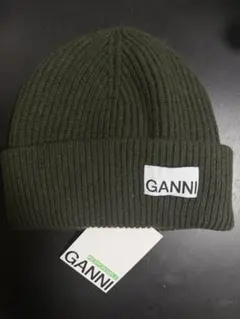GANNI ニット帽 ビーニー カーキのサムネイル