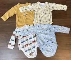 UNIQLO ボディースーツ前開き 70cm ４枚セット ミッフィー プーさん