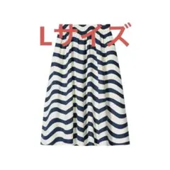UNIQLO✖️マリメッコ　リネンブレンドスカート　Lサイズ69navy