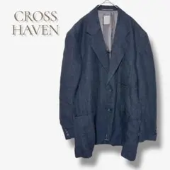 クロスヘブン 大きい XL ジャケット ネイビー系 ゆったり シンプル アウター