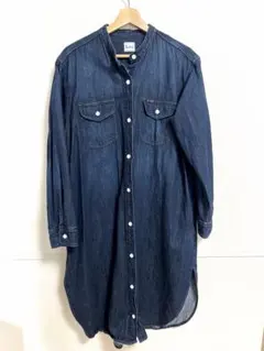 Lee リー デニムシャツワンピース L 着用1回 ロング丈❤︎ボタンアップLEE