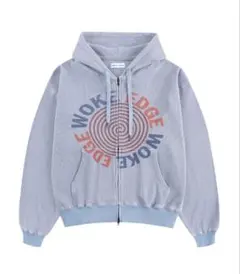 希少 WOKE EDGE ワッフル ジップアップ パーカー POPUP限定品 S - メルカリ