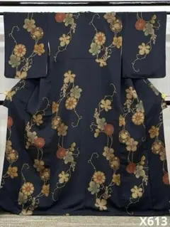 jewel 訪問着 豪華 銀通し 仮絵羽 未仕立て品 八掛付き 正絹 K626