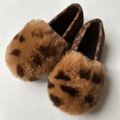 ヒョウ柄ファー付き15cm