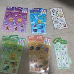 ポケモン リポビタンキッズゼリースペシャルステッカー4種8枚 しまじろう