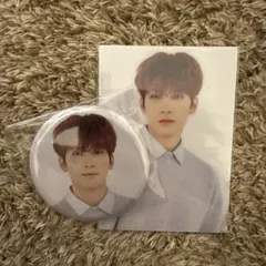 seventeen cafe トレカ 缶バッジ セット ウォヌ