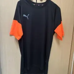 PUMA 半袖シャツ ブラック オレンジ スポーツウェア