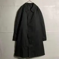 'VINTAGE 70s 80s ステンカラーコート 黒 ヴィンテージ 日本製