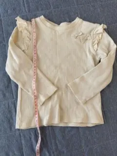 フリル付き 長袖カットソー 100-110