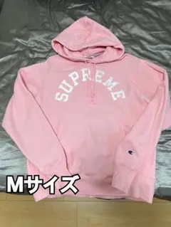 Champion Supreme パーカー M ピンク　超美品　最安値 2026年最新】supreme パーカ ピンクの人気アイテム - メルカリ