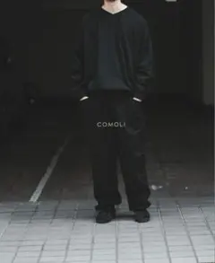 COMOLI25SSオックスドローストリングパンツサイズ1コモリ