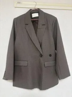 Chico チェック柄 テーラードジャケット