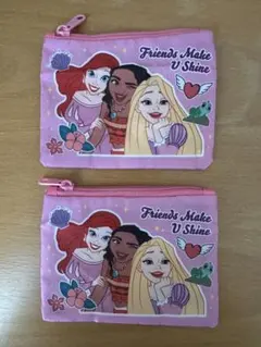 ディズニー　プリンセス　スクエアポーチコレクション 2点セット