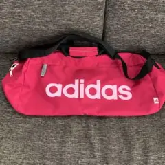 adidas ボストンバッグ ネイビー ピンク - メルカリ