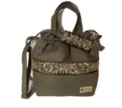 ② 2way ショルダーバッグ　リボン　ハンドメイド