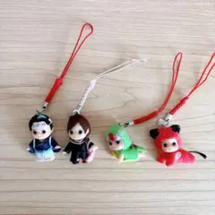 【平和レトロ】キューピー 地域限定 ご当地マスコット 4点　キーホルダー 限定品