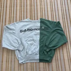 Гоша Рубчинский グレー/グリーン スウェット XS