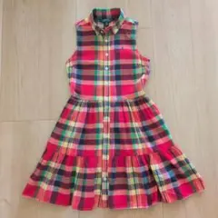 【美品】ポロラルフローレン　ノースリーブワンピース 10　130 140