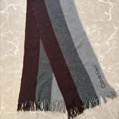 Calvin Klein ストライプニットマフラー