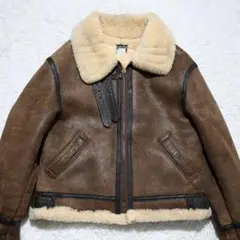 米国製 アヴィレックス B-3 フライトジャケット ムートン 羊革