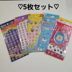 たまごっち プチプチシール キラキラシール Seria シール 5枚セット