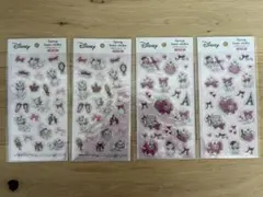 セリアDisney マリーちゃんシール 4枚