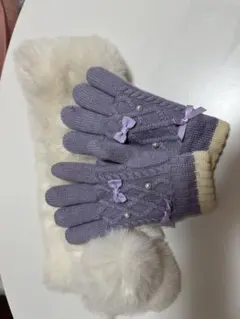 女児　手袋とマフラーのセット