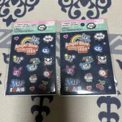 エンジェルブルー　デニムファブリックステッカー