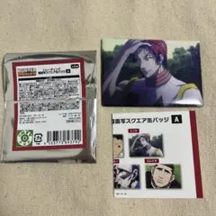 冨樫義博展 ハンターハンター BIGスクエア缶バッジ クロロタペストリー 冨樫義博展 ハンターハンター BIGスクエア缶バッジ クロロ ヒソカ