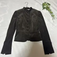 UNTITLED ダークブラウン コーデュロイ テーラードジャケット