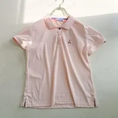 美品◇ELLE SPORT（エルスポーツ）　半袖ポロシャツ　ゴルフウェア　ピンクのサムネイル