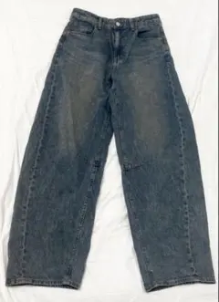 バレルレッグジーンズ デニム