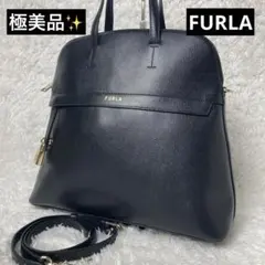 極美品✨フルラ　パイパー　ハンドバッグ　レザー　ゴールド金具　現行　2way