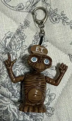 E.T. フィギュア型キーホルダー ブラウン