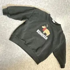 ブリーズbreeze トナカイ刺繍 トレーナー サイズ90 クリスマス