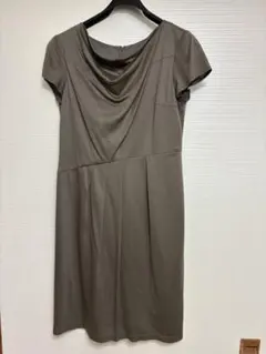 COUP DE CHANCE 半袖　ワンピース　38 M 9号　カーキ色