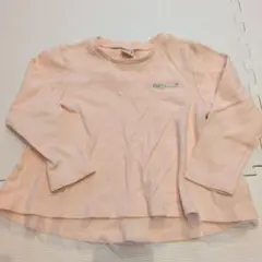 薄オレンジ 長袖カットソー 120サイズ