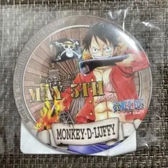 バースデー缶バッジ　ルフィ　ワンピースタワー限定