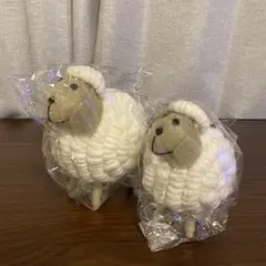 編みぐるみ　羊のオーナメントのサムネイル