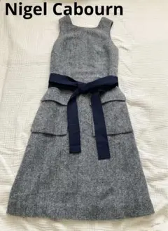 【美品】Nigel Cabourn ツイード巻きワンピース ジャンパースカート