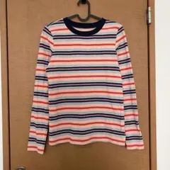 PRIDE ボーダーロンT ピンク ネイビー グレー