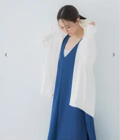 新品タグ付きcoca UVカットバックギャザーパーカー ホワイトのサムネイル