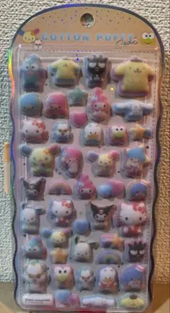 コットンパフィー　サンリオキャラクターズ　シール