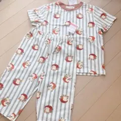 パンどろぼう パジャマ 半袖 100 総柄 セットアップ 新品