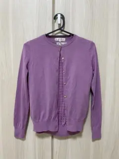 組曲　パープル アンサンブル　カーディガン 小さいサイズ　S2