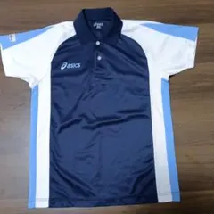asics 卓球用ポロシャツ SSサイズ ネイビー 紳士用