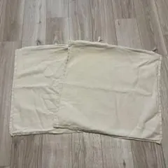 IKEA クッションカバー 2枚セット コットン 生成り